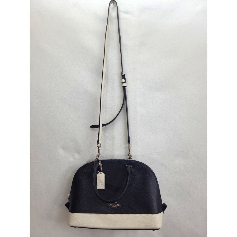 Coach Colorblock Mini Sierra Satchel - Midnight Navy Chalk - F24589 EUC
